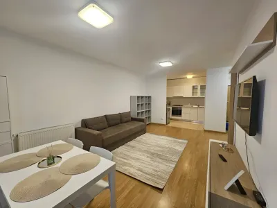 sufragerie amenajata cu tv apartament inchiriere Sector 2 București